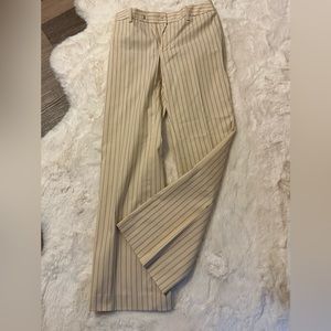 Banana Republic Harrison beige striped cotton stretch pants.. size 2R